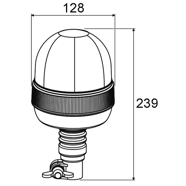 Gyrophare Stelux Flexible 12/24V référence fournisseur 1207125